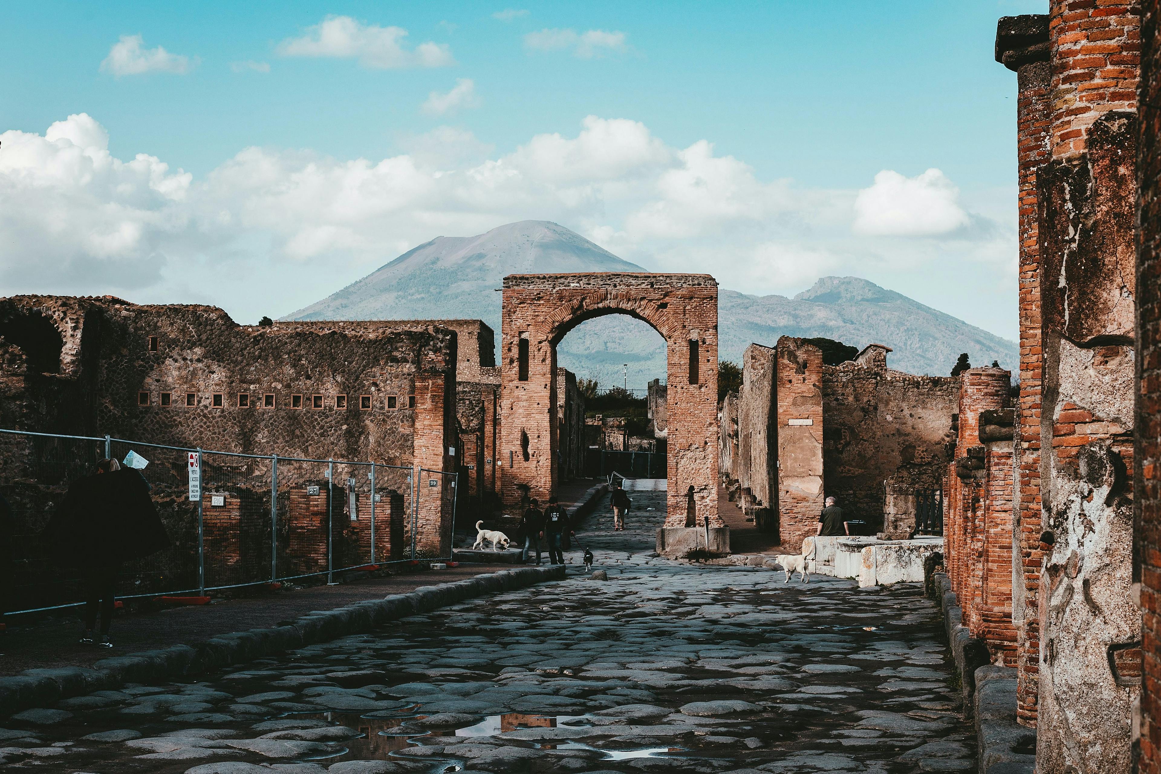 Ancient city of Pompeii in Italy.