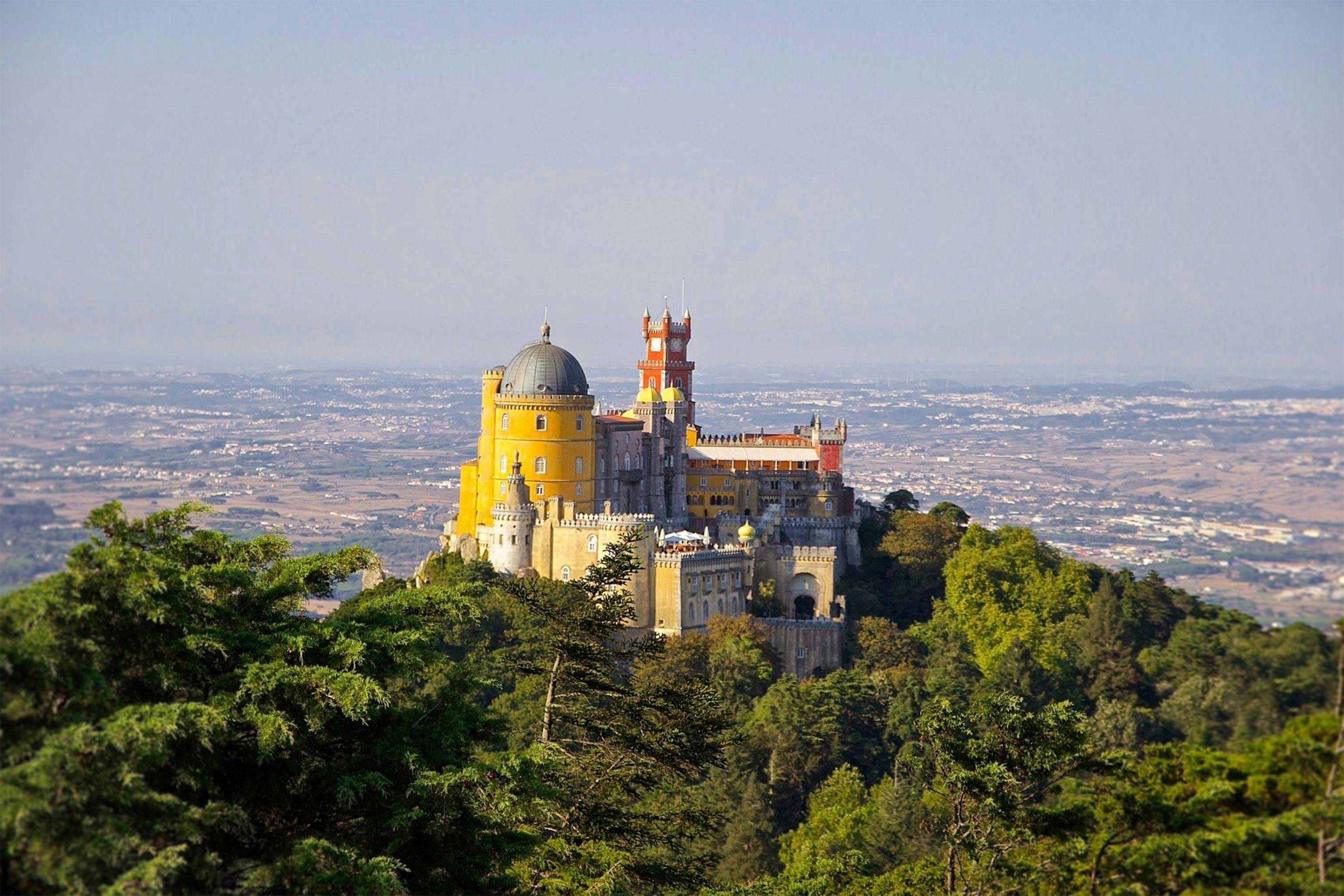 Palace of Pena in Sintra Portugal.