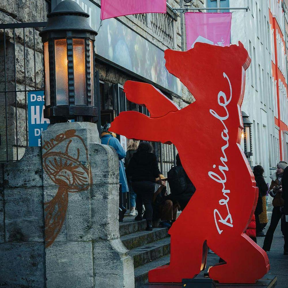 Symbolic bear of Berlinale Film Festival in Berlin Germany