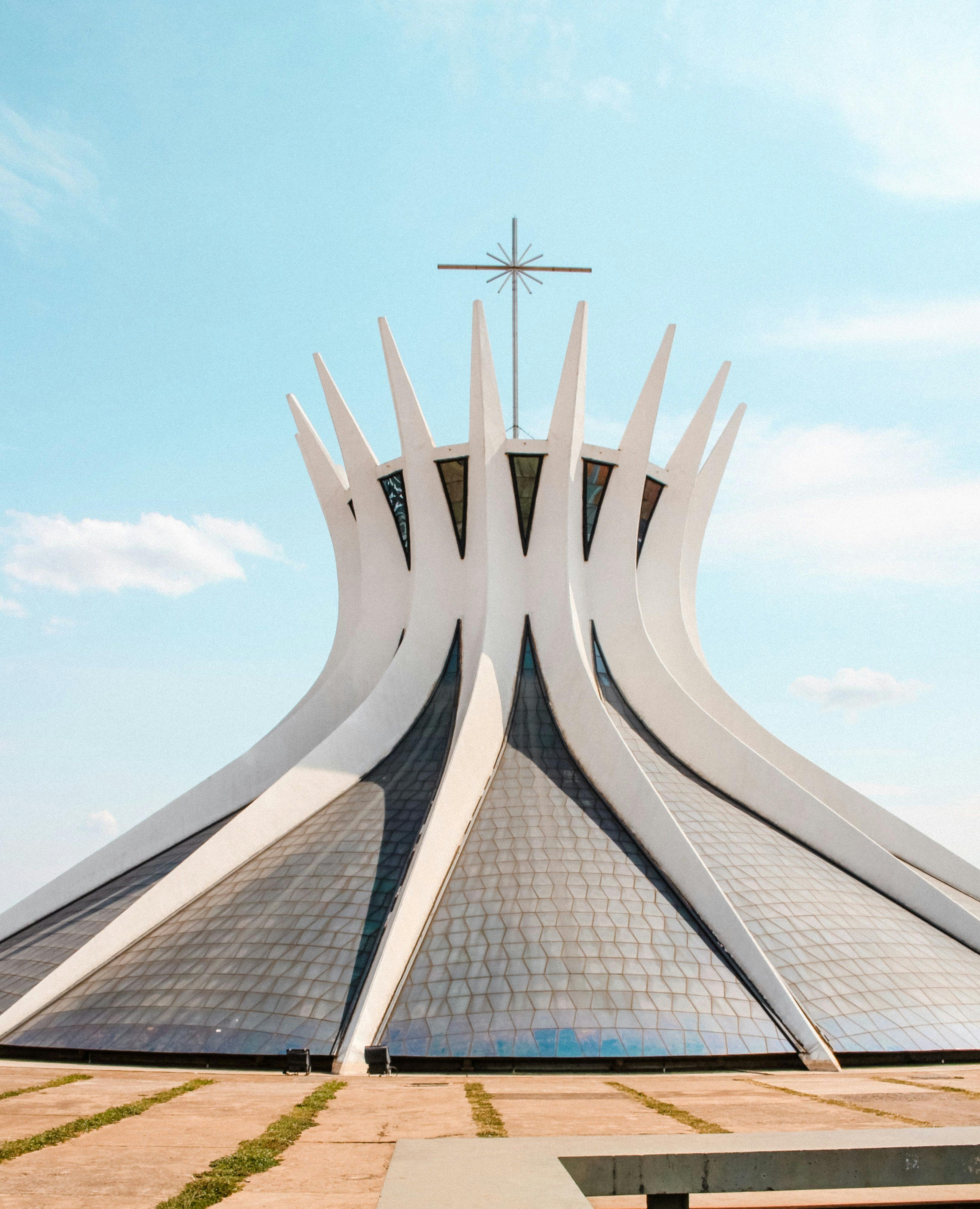 View of Cathedral of Brasília, Brazil.