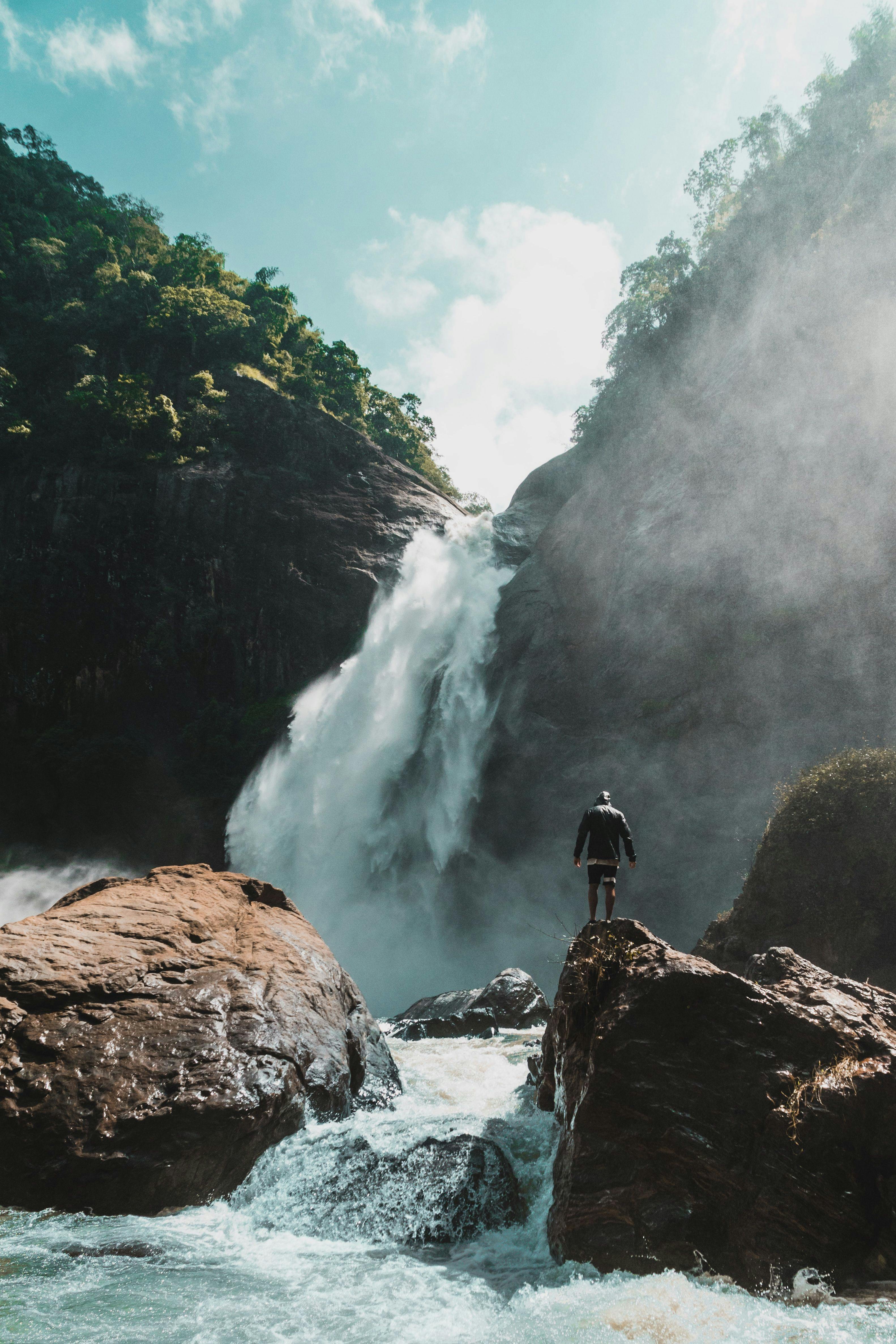 Dunhinda Falls in Sri Lanka.