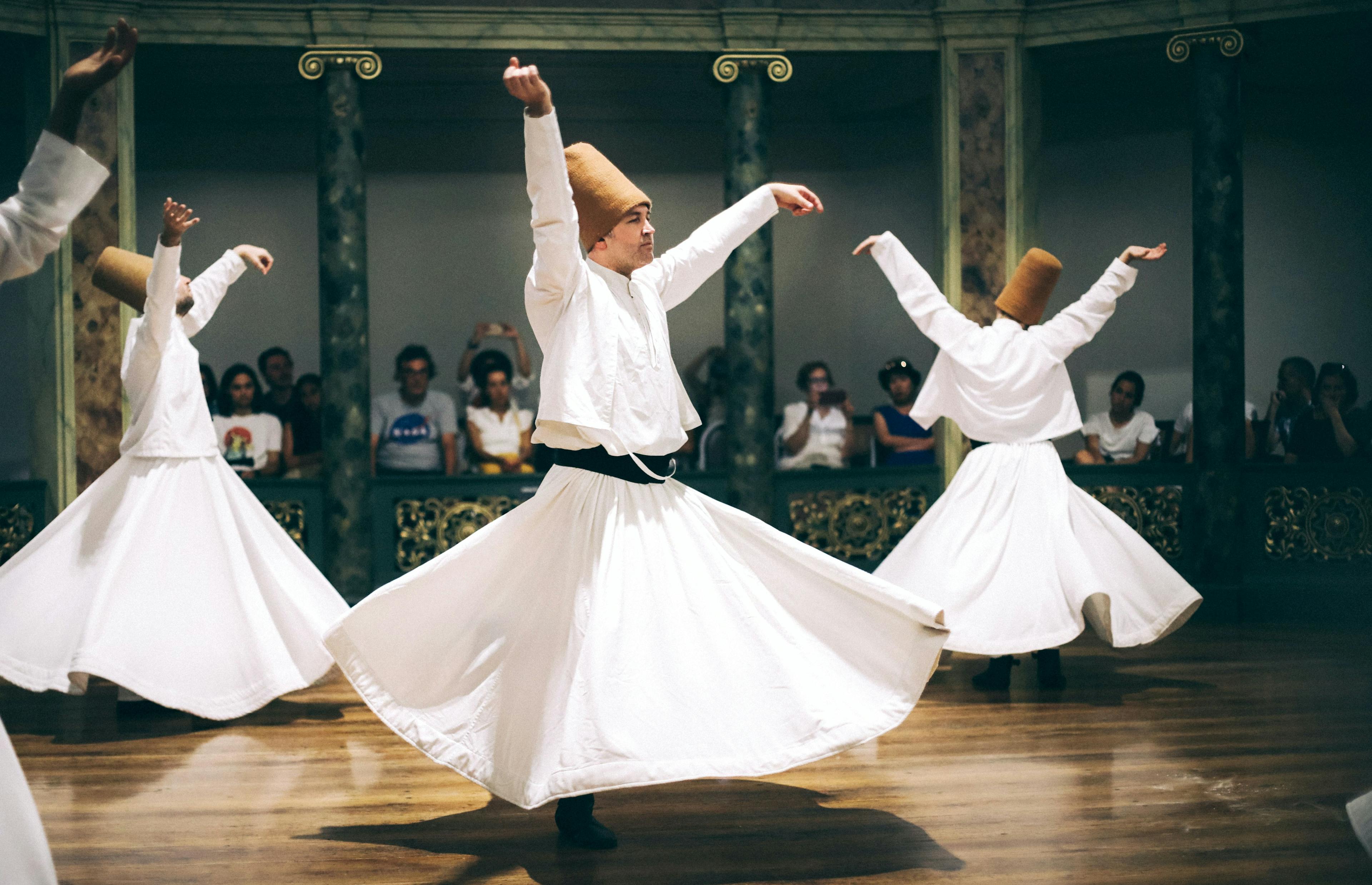 Dancing dervishes in Istanbul Turkey