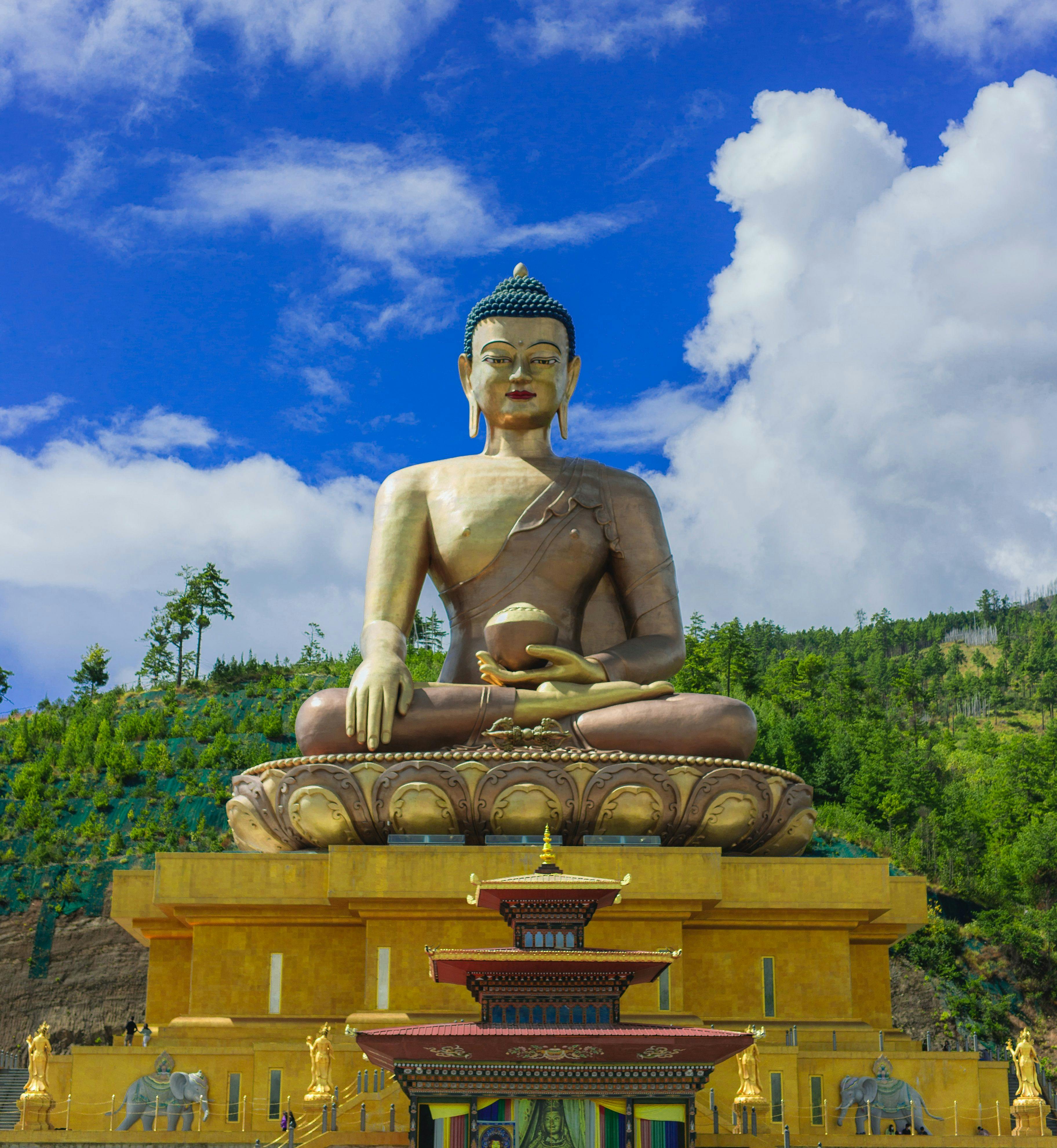Big Buddha in Thimphu Bhutan.