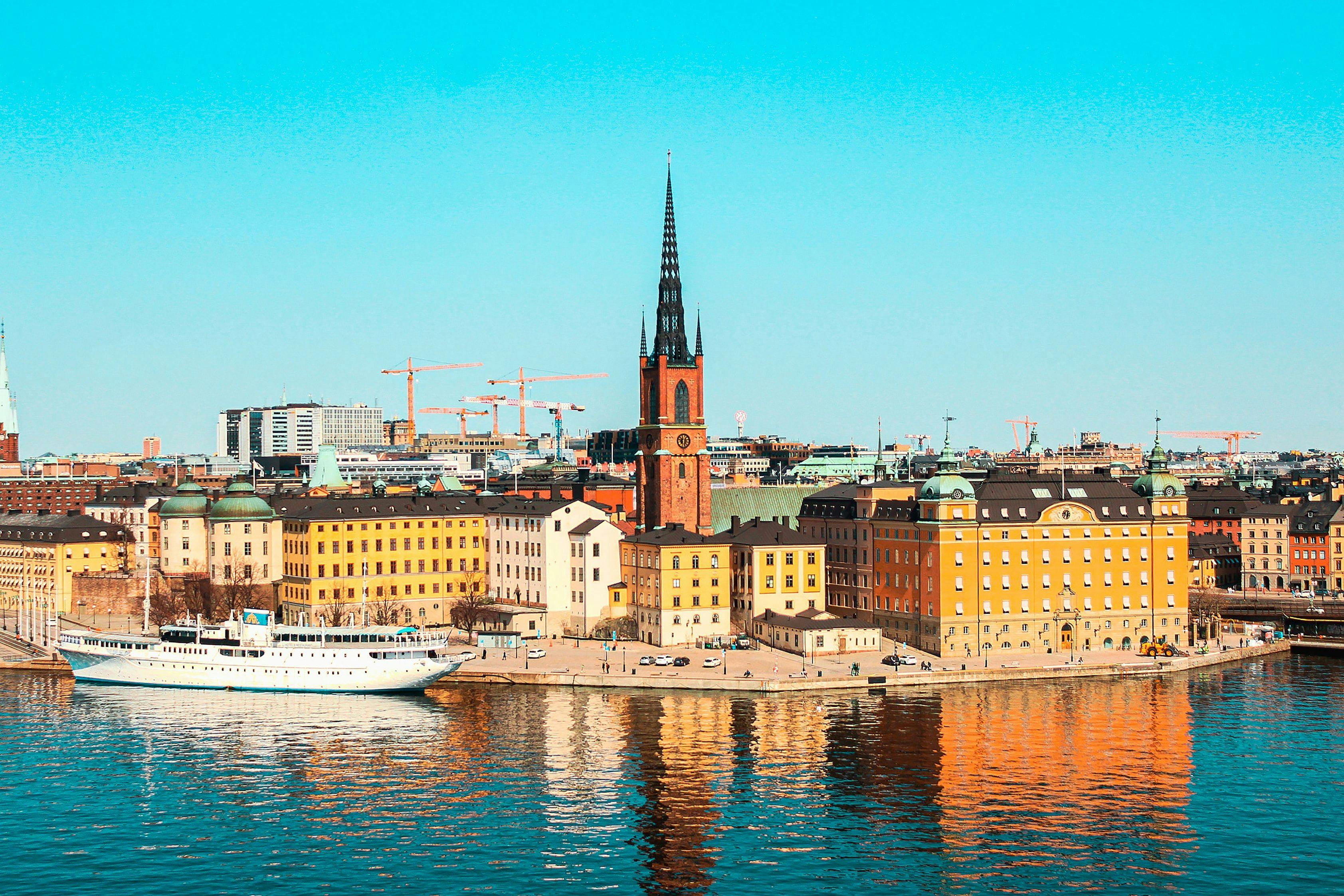 Stockholm panorama from the sea.