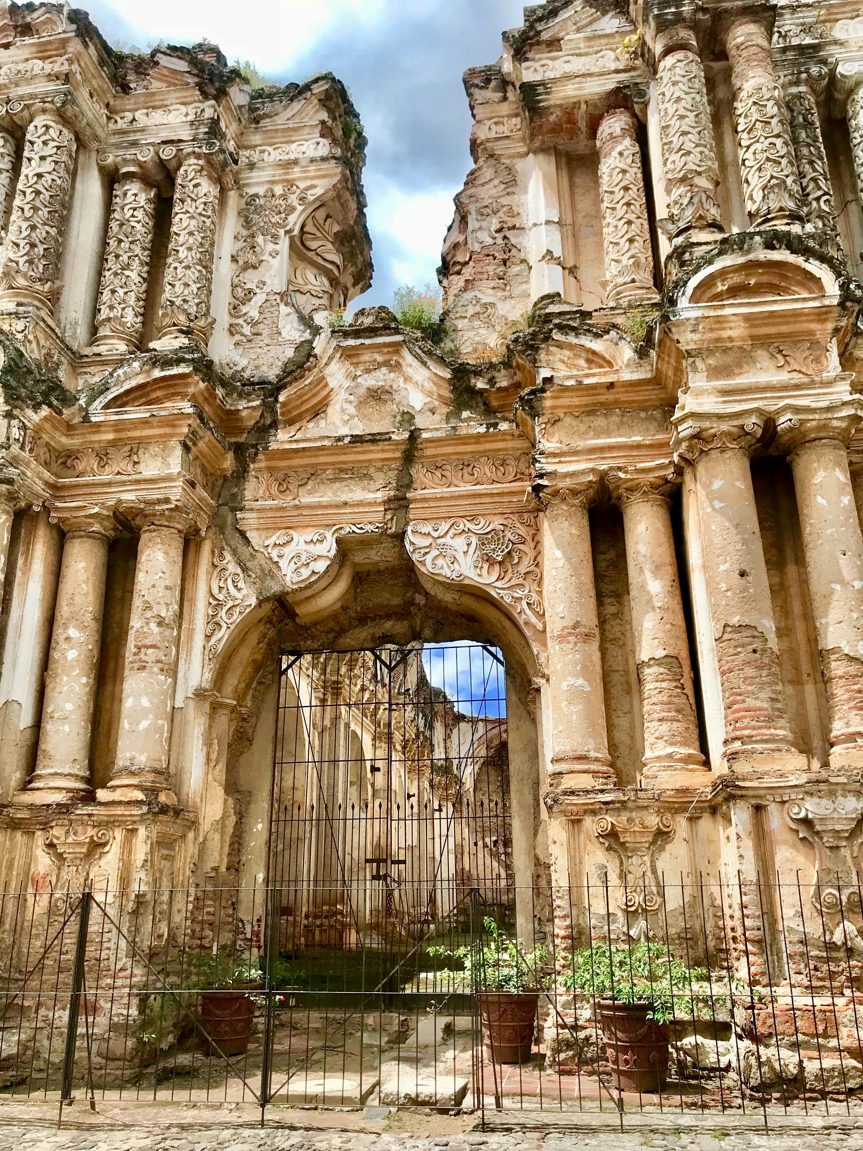  Ruins of the Church of El Carmen in Antigua Guatemala.