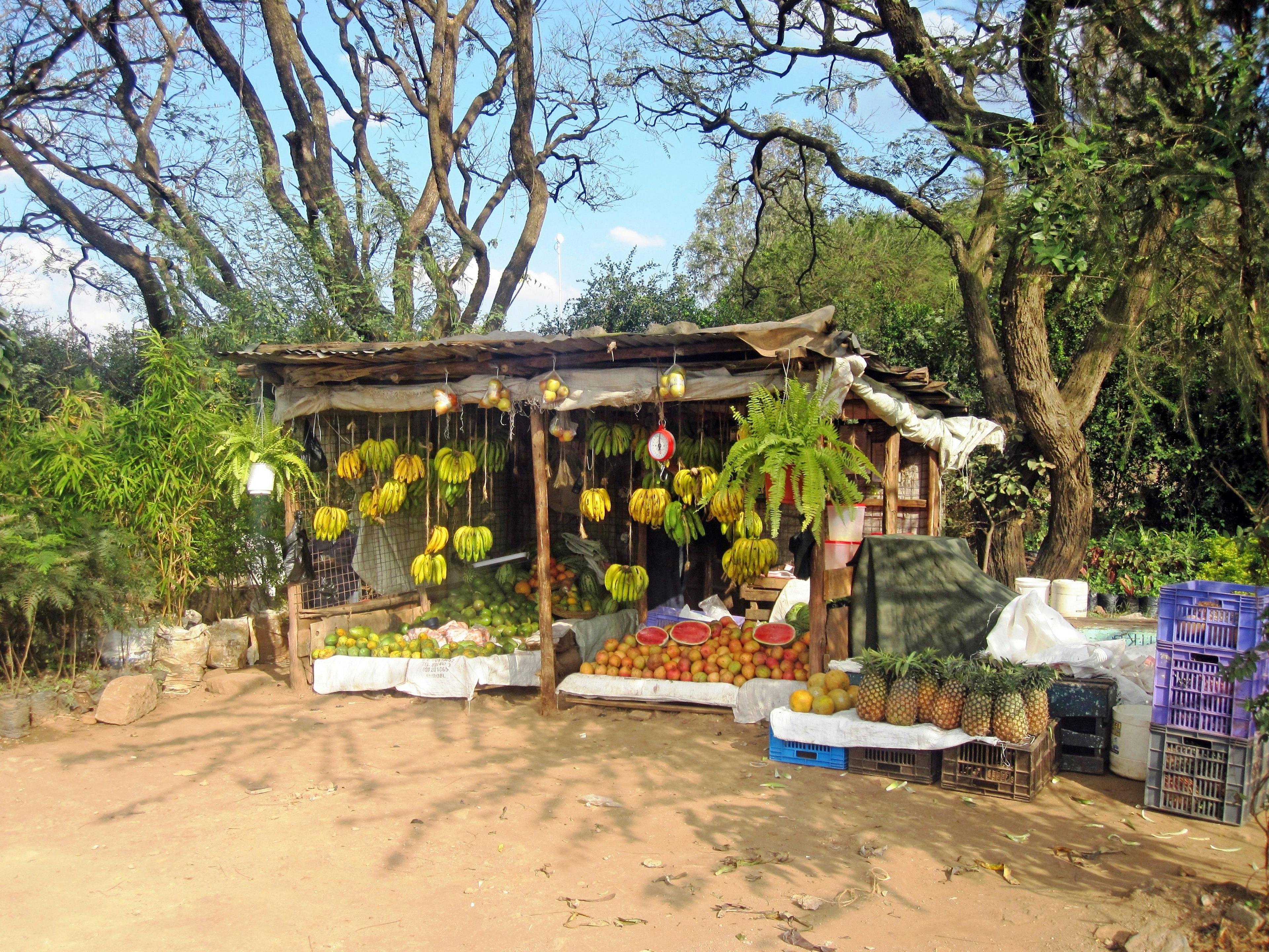 Fruit stall in Nairobi Kenya.