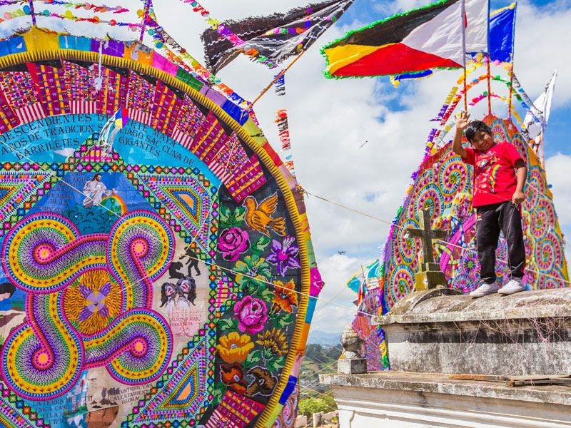 Giant Kite Festival in Sumpango Guatemala.