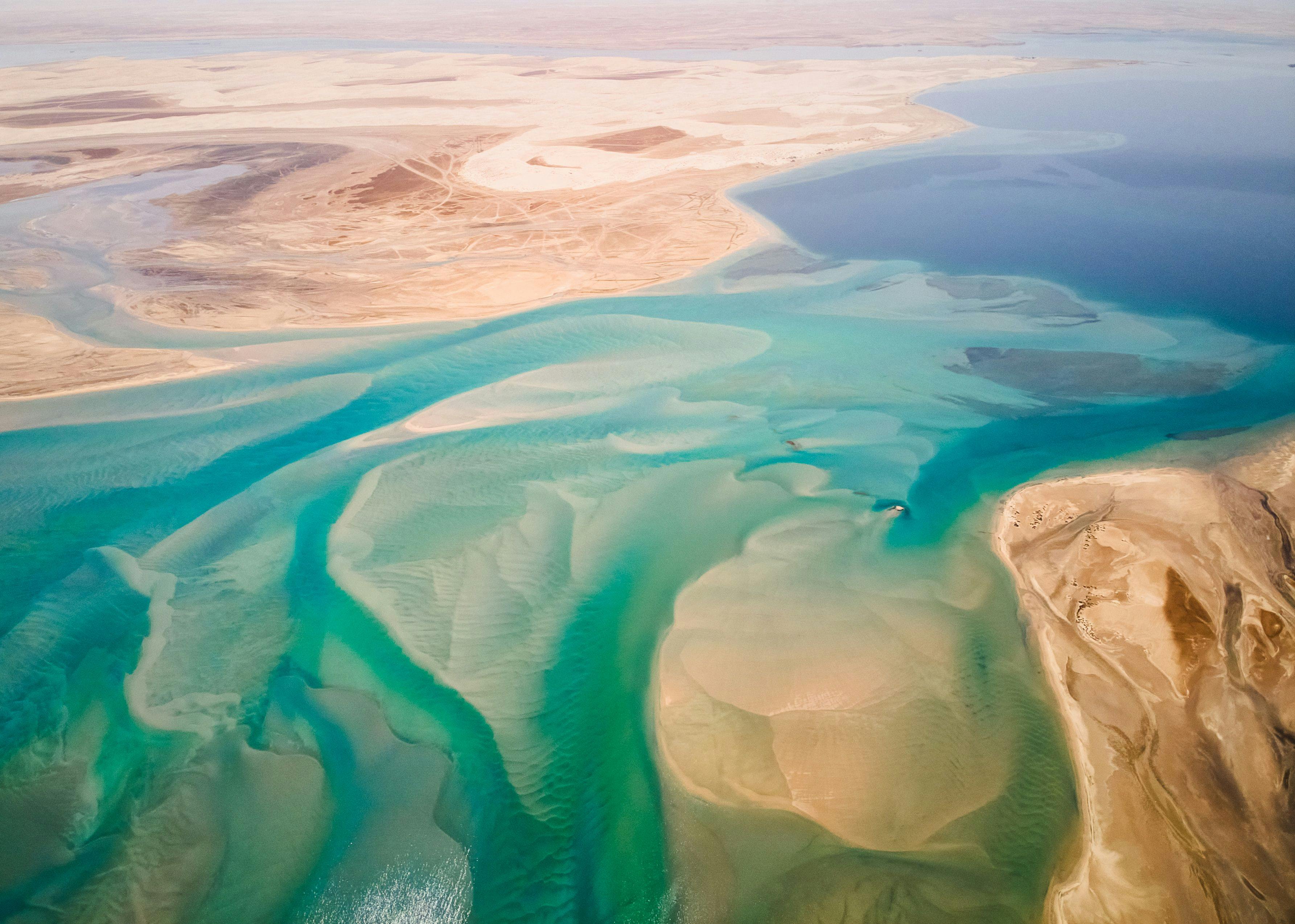 �Inland Sea� or Khor Al Adaid in Qatar.