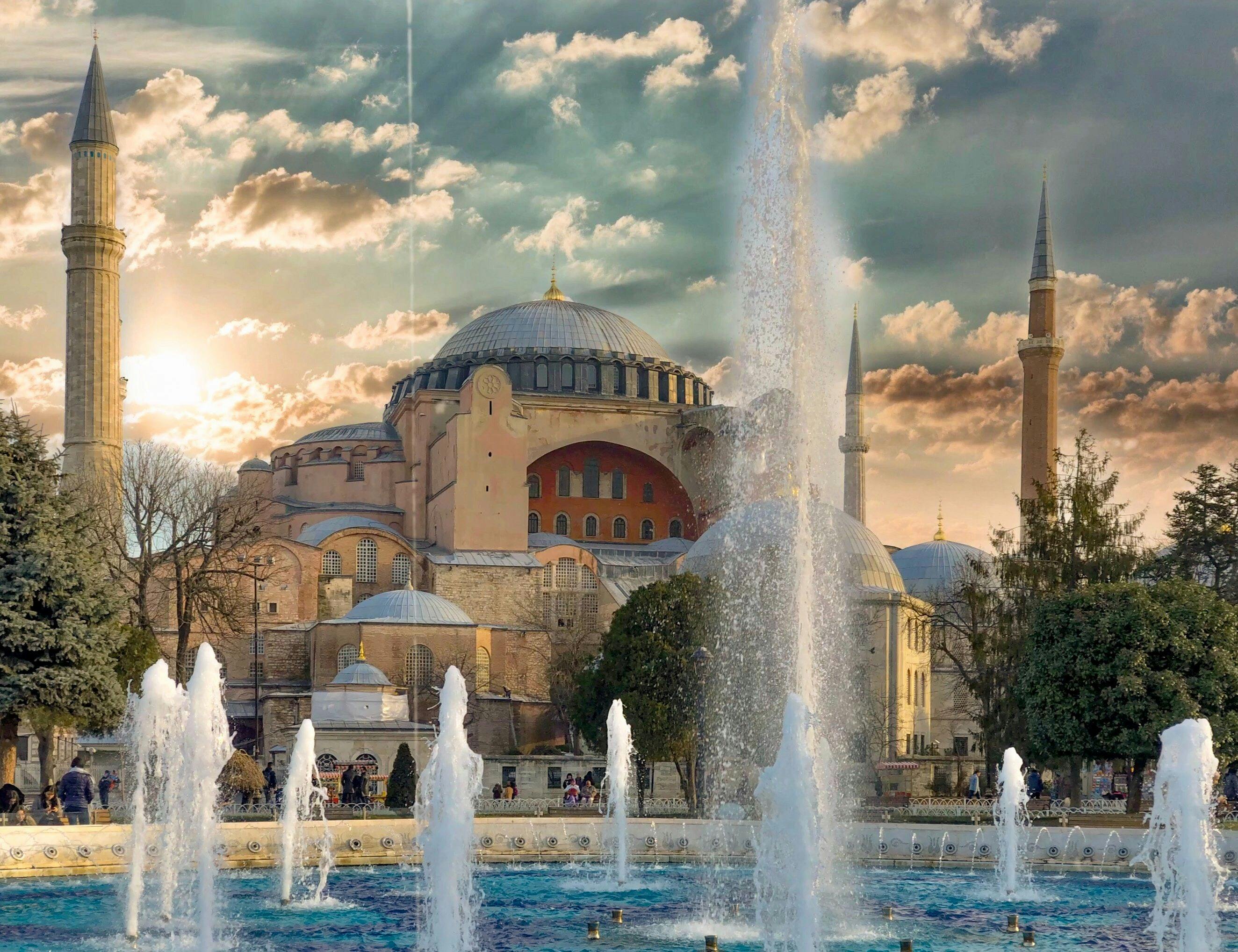 Hagia Sophia mosque in Istanbul Turkey.
