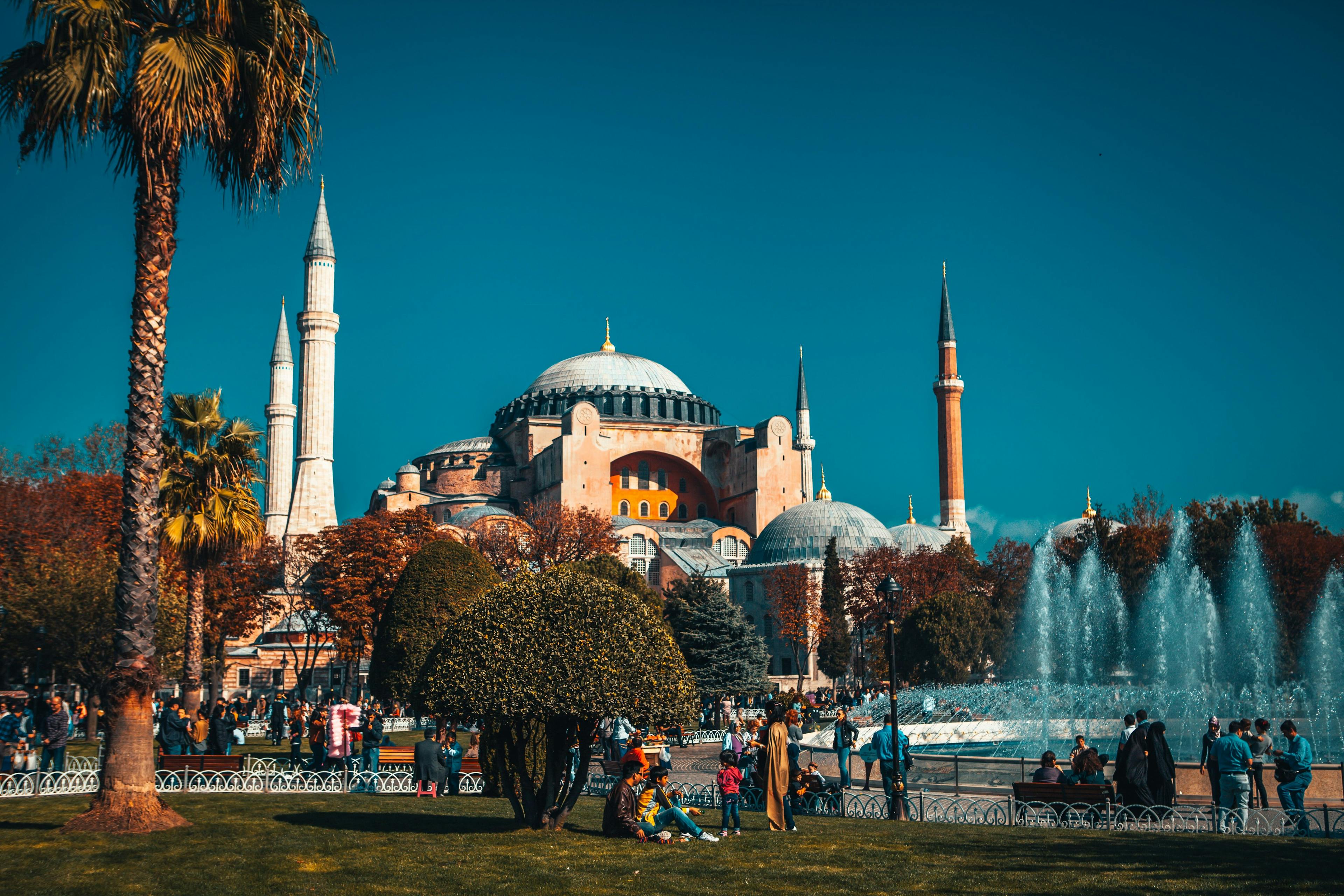 The Hagia Sophia mosque in Istanbul Turkey
