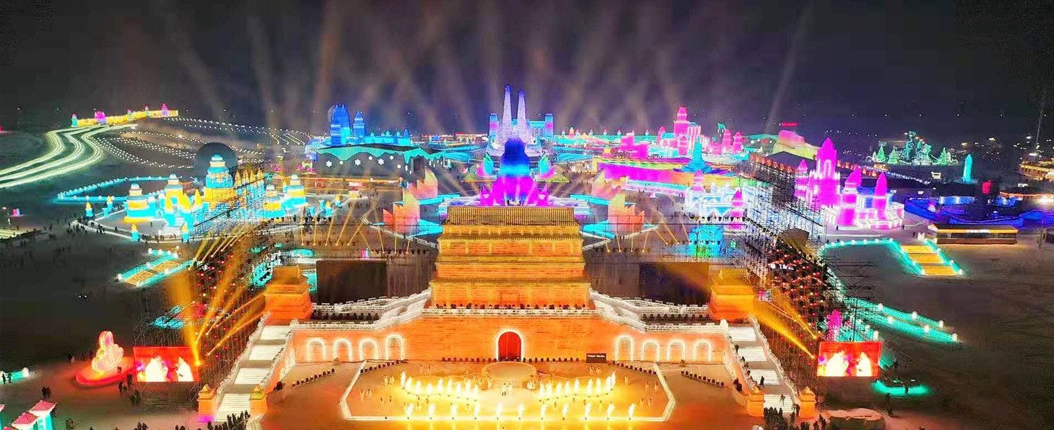 Harbin International Ice Festival in China