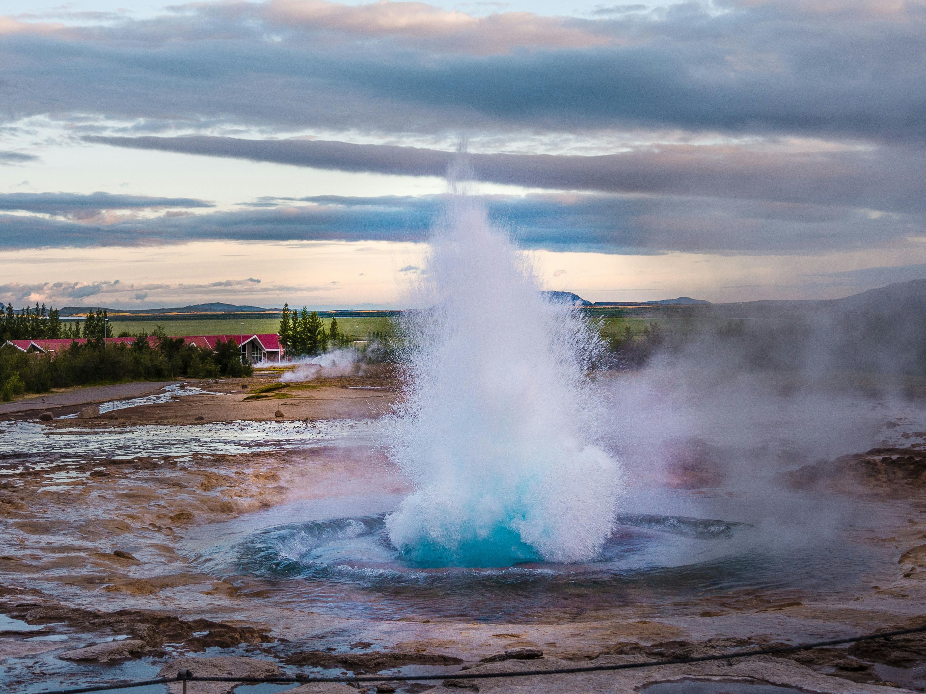 Geysir geothermal area in Iceland.